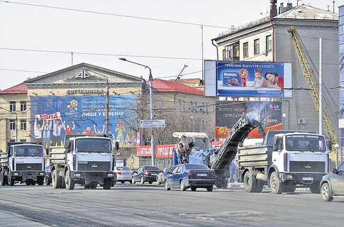 Работы уже начались. Фото П. Федосенко с сайта www.segodnya.ua