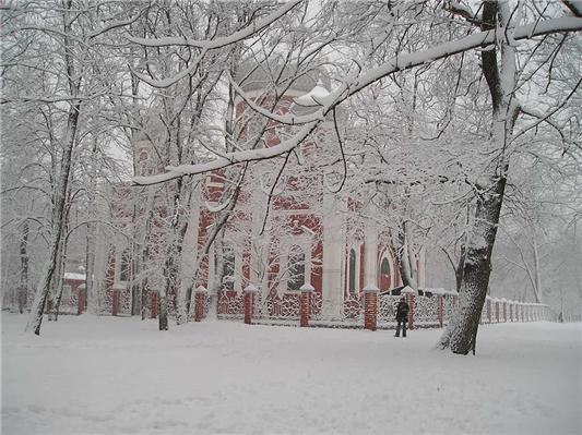 В Харькове морозы и снег. Фото с сайта: ny.liga.net.
