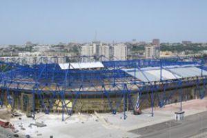 Транспортный периметр вокруг стадиона «Металлист» опробуют 5 апреля. Фото с сайта Харьковского горсовета.