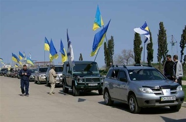 Автомайдан проехал по центру города. Фото с сайта segodnya.ua.