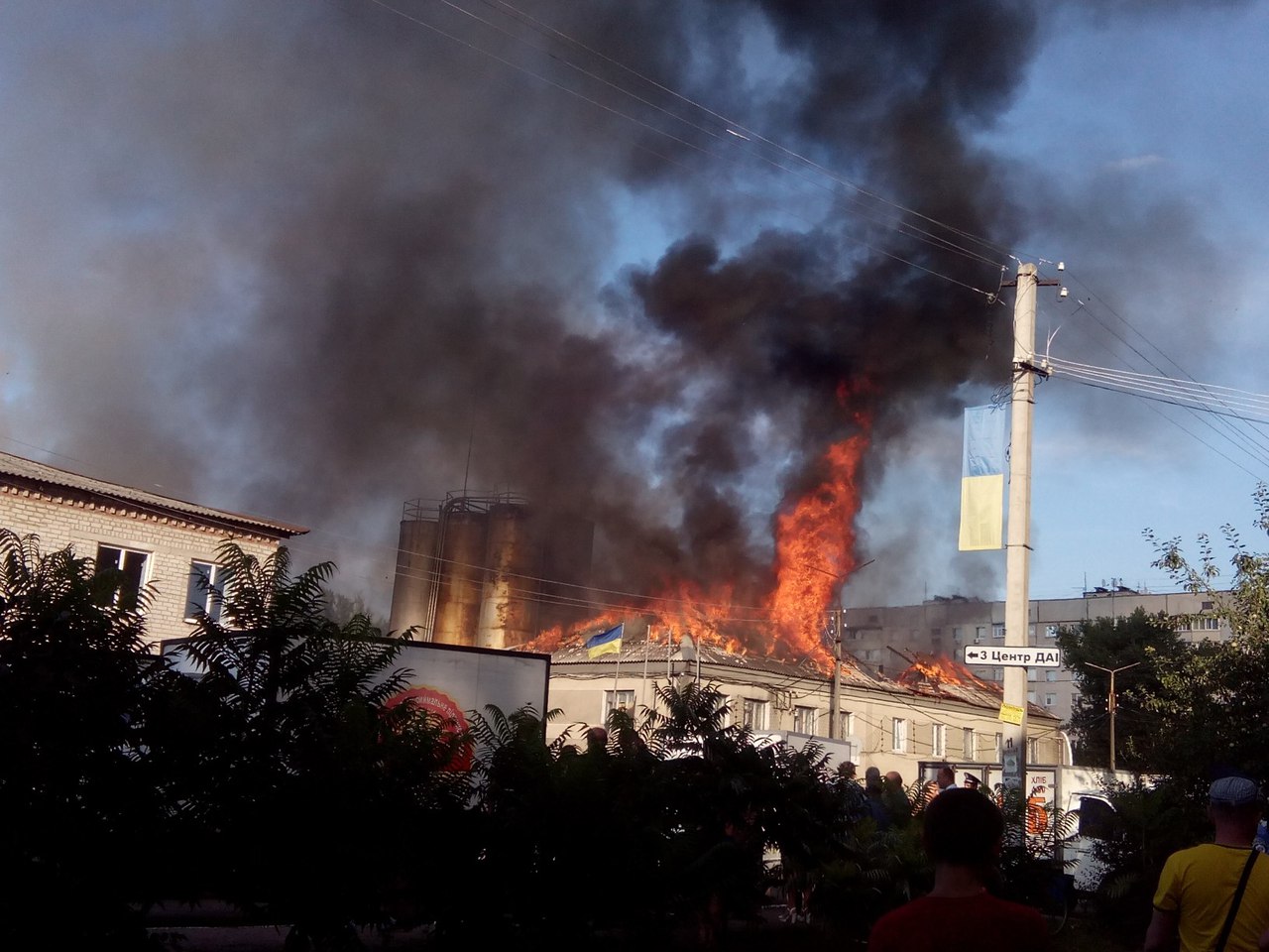 Новость - События - Под Харьковом крупный пожар на хлебозаводе (фото, видео)