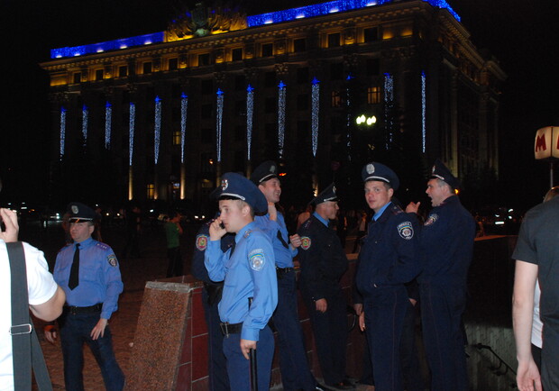 Харьковские милиционеры уже работают в усиленном режиме. Фото Максима Лада.