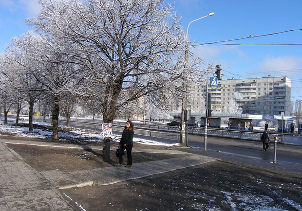 Фото "В Городе". Утром Харьков даже покрылся снегом. 