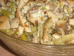 Салат из вешенок