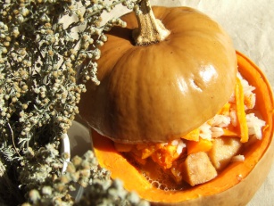 Фаршированная тыква – сладкий Хеллоуин