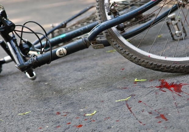 На Салтовке сбили велосипедиста. Фото: akzent.zp.ua