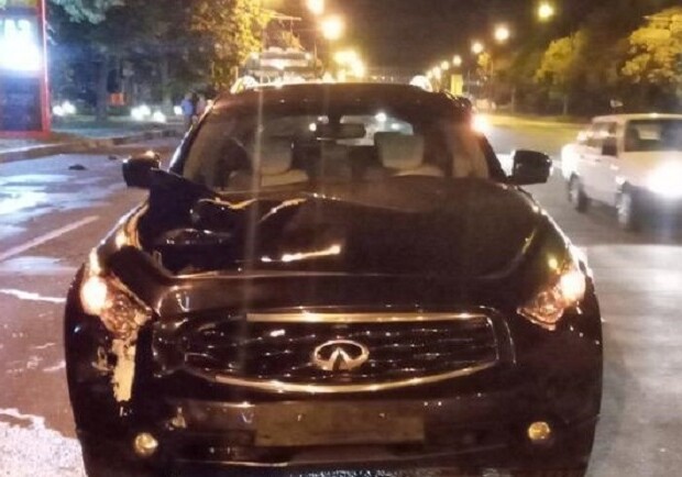 На Салтовке водитель Infiniti сбил женщину. Фото: hk.npu.gov.ua