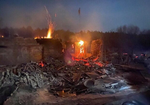Жители Горобьевки рассказали о пожаре в селе. Фото: objectiv.tv
