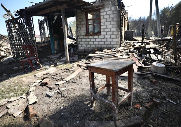 Как выглядит сгоревшее село под Харьковом (видео). Фото: zik.ua