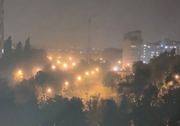 Дым и запах гари над Харьковом: в Луганской области горят леса. Фото: ХС