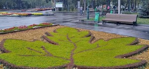 Фотофакт: в саду Шевченко обновили клумбы