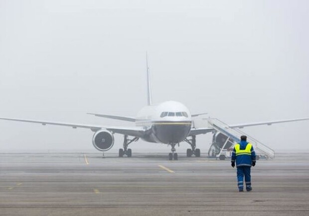В аэропорту Харькова задерживаются авиарейсы. Фото: nv.ua