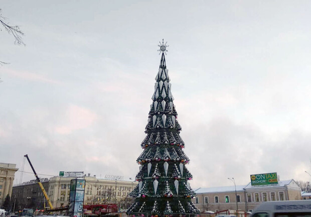 На площади Свободы установили елку. Фото: Status Quo