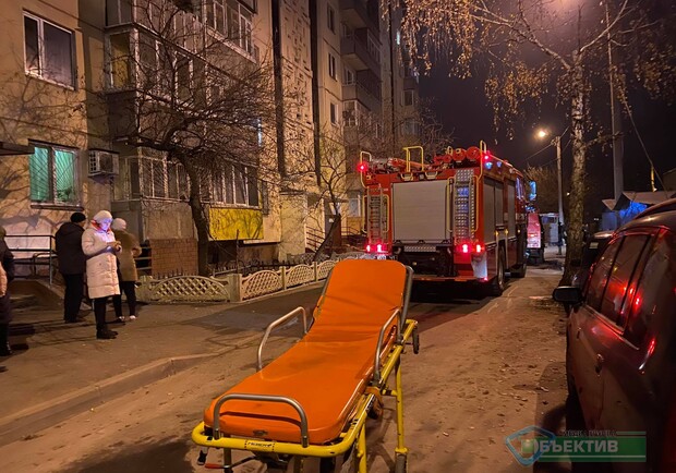 В Харькове горела девятиэтажка, есть погибший. Фото: objectiv.tv