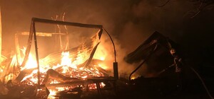 Пожарные машины застревали в грязи: под Одессой не могли потушить базу отдыха