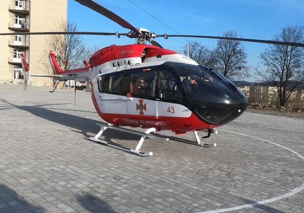 В харьковской больнице №17 появится вертолетная площадка. Фото: ДСНС