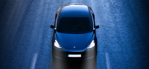 Лопнуло колесо: под Киевом Tesla снесла два фонарных столба