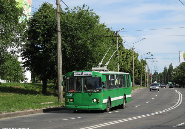Из-за перекрытой улицы на Новых домах троллейбус №36 изменит маршрут. Фото: gortransport.kharkov.ua