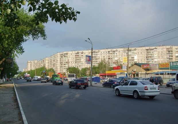 По Салтовскому шоссе ограничат проезд транспорта. Фото: mapio.net
