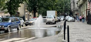 Пішоходам на радість: серед вулиці у Львові виник фонтан