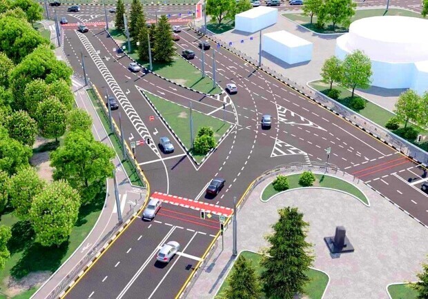Как идет реконструкция развязки на Белгородском шоссе. Визуализация: Редпост