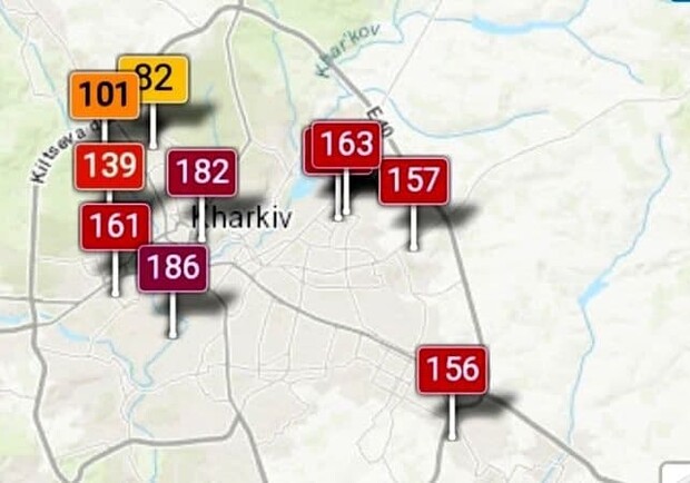 В Харькове резко ухудшилось качество воздуха. 
