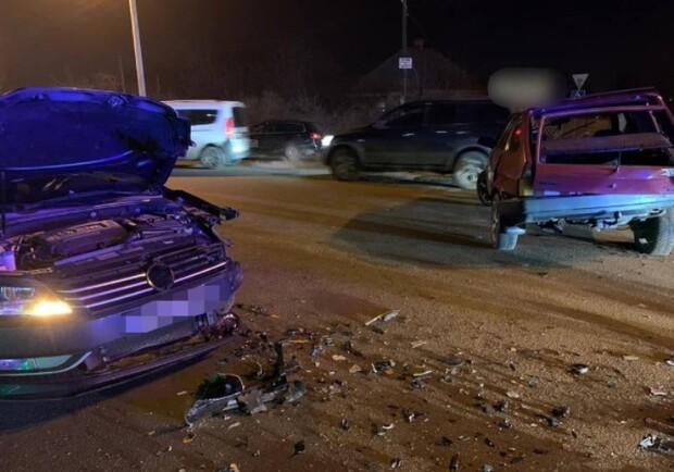 В тройном ДТП на Северной Салтовке пострадал пассажир. 