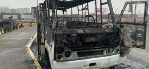 Под Киевом на ходу вспыхнула маршрутка с пассажирами