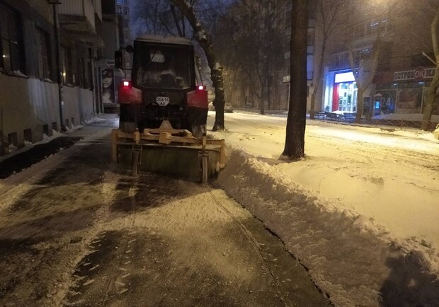 Rак Харьков пережил сильный снегопад.