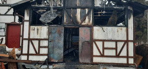 В Харькове горели помещения ресторанного комплекса 