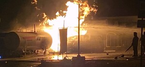 Взрыв на АЗС: на Полтавщине микроавтобус въехал в колонку с газом