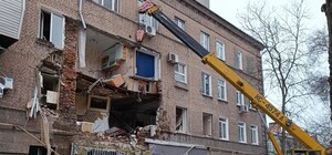 В Запорожье может обвалиться взорвавшийся дом около ТРЦ 