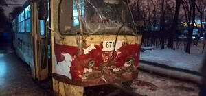 В Харькове столкнулись два трамвая
