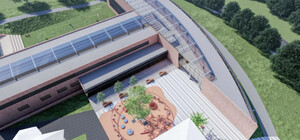 Для львівського ліцею збудують додатковий корпус із громадським басейном (візуалізація)