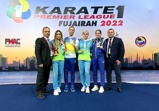 Украинские каратисты выиграли четыре медали на турнире в ОАЭ. 