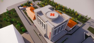 У винниківському військовому госпіталі з'явиться новий корпус і вертолітний майданчик (візуалізація)