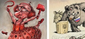 Журнал Charlie Hebdo опубликовал карикатуры с одесской выставки