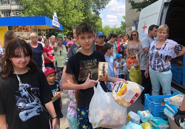 Где в Харькове раздается гуманитарная помощь 29 июля. 