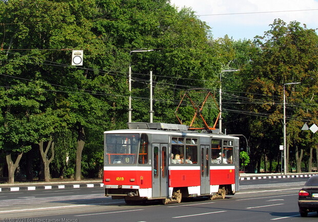 Трамвай №8 в Харькове временно изменил маршрут. 