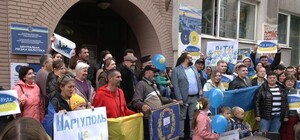 В Днепре прошла акция протеста против псевдореферендумов на оккупированных территориях