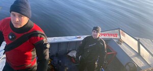 В Днепре водолазы спасли рыбалку