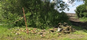 В Чугуевском районе обезвредили рекордное количество мин