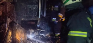 В Днепре на проспекте Гагарина ночью горело студенческое общежитие