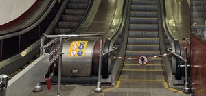 До июня на станции метро «Хрещатик» продлится ремонт эскалатора №1