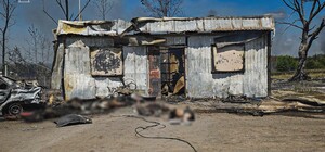 П'ятеро загинуло, четверо поранено: окупанти обстріляли людей, які прийшли по гуманітарку в Ізюмському районі