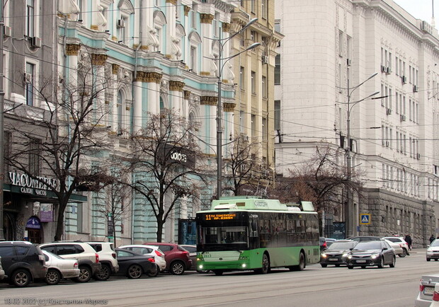 В центре Харькова временно не будут курсировать троллейбусы. 