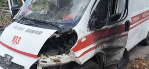 Российский дрон атаковал автомобиль скорой помощи