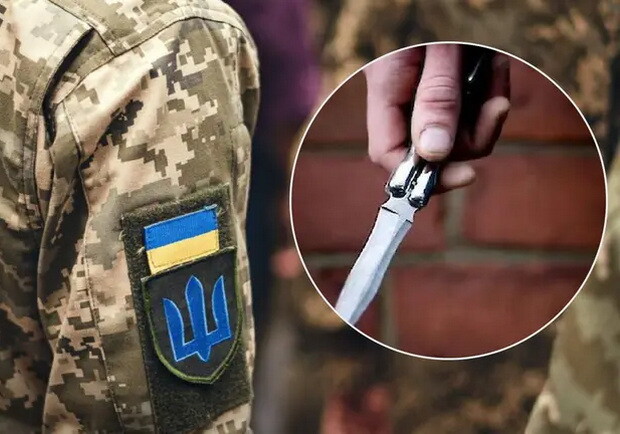 В Змиеве мужчина напал с ножом на работника ТЦК. Коллаж: 24 канал