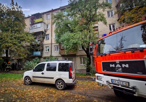 В Харькове во время пожара в квартире погибла женщина. 