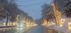 На Клочковском спуске зажглись световые инсталляции (фото, видео)